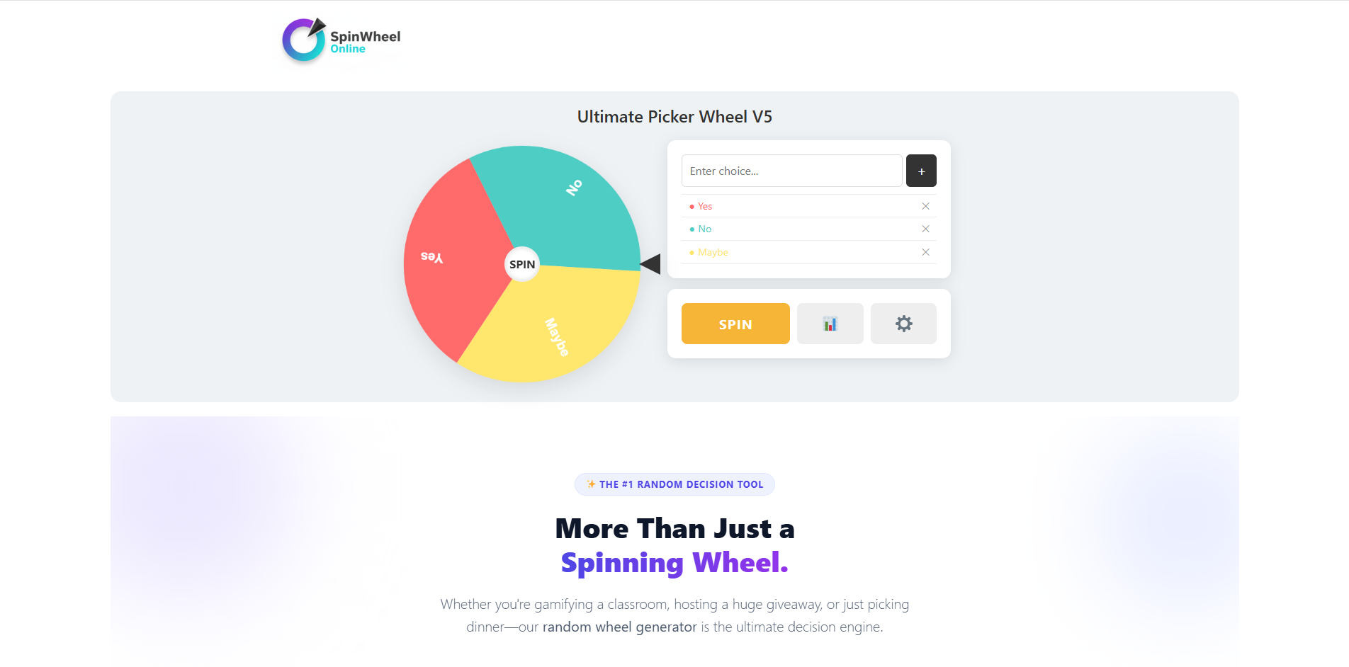 Spin The Wheel Online