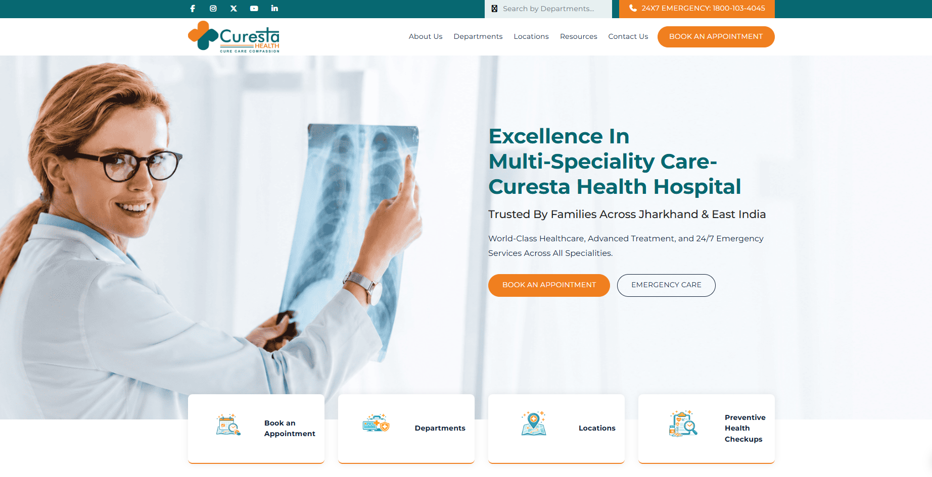 Curesta Health Website